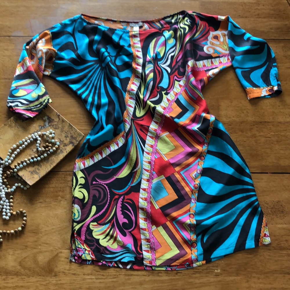 COPY - Cache 100% silk dress size M